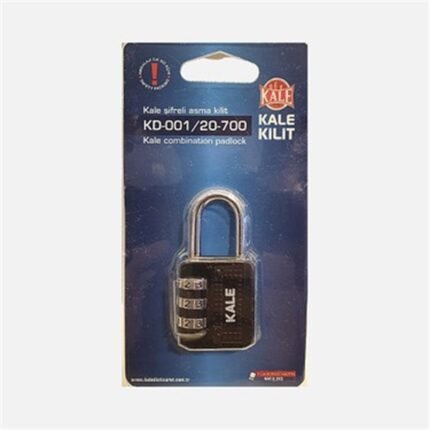 Kale Üç Basamaklı Şifreli Asma Kilit (KD-001/20-700)