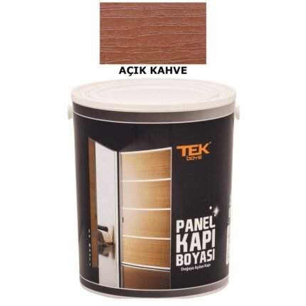 Tek Panel Kapı Boyası Su Bazlı Açık Kahve 3/1