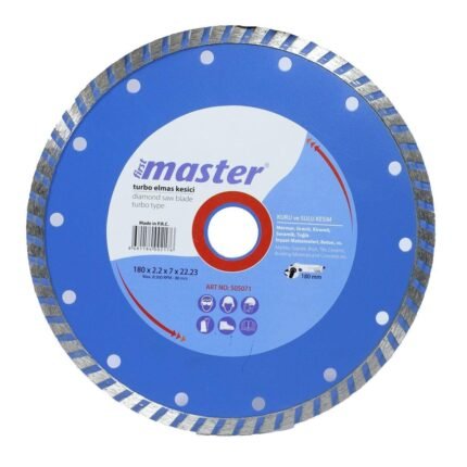 Turbo Elmas Kesici Delikli 180mm Master