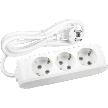 Viko 3'lü Topraklı Kablolu Grup Priz 5 Metre