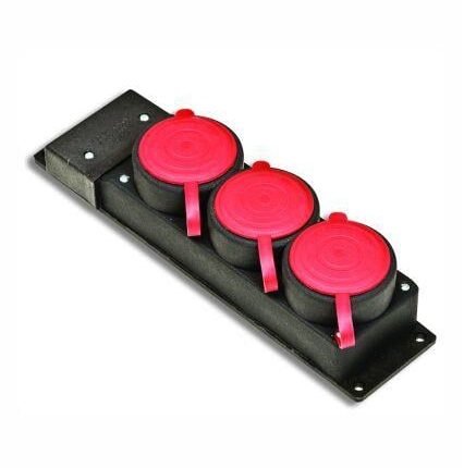 Kauçuk 3'lü Trifaze Grup Priz Kapaklı