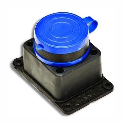 Kauçuk Monofaze Kapaklı Priz Tekli