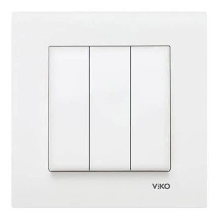 Viko Karre Beyaz 3'lü Anahtar(Çerçevesiz)