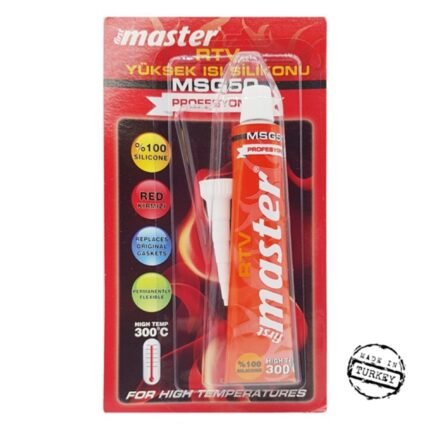Yüksek Isı Tüp Silikonu Kırmızı RTV 50ml